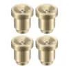 Uxcell 4Pcs Brass Push Button Flange Grease Oil Cup 6mm Ball Oiler for Lubrication System 1