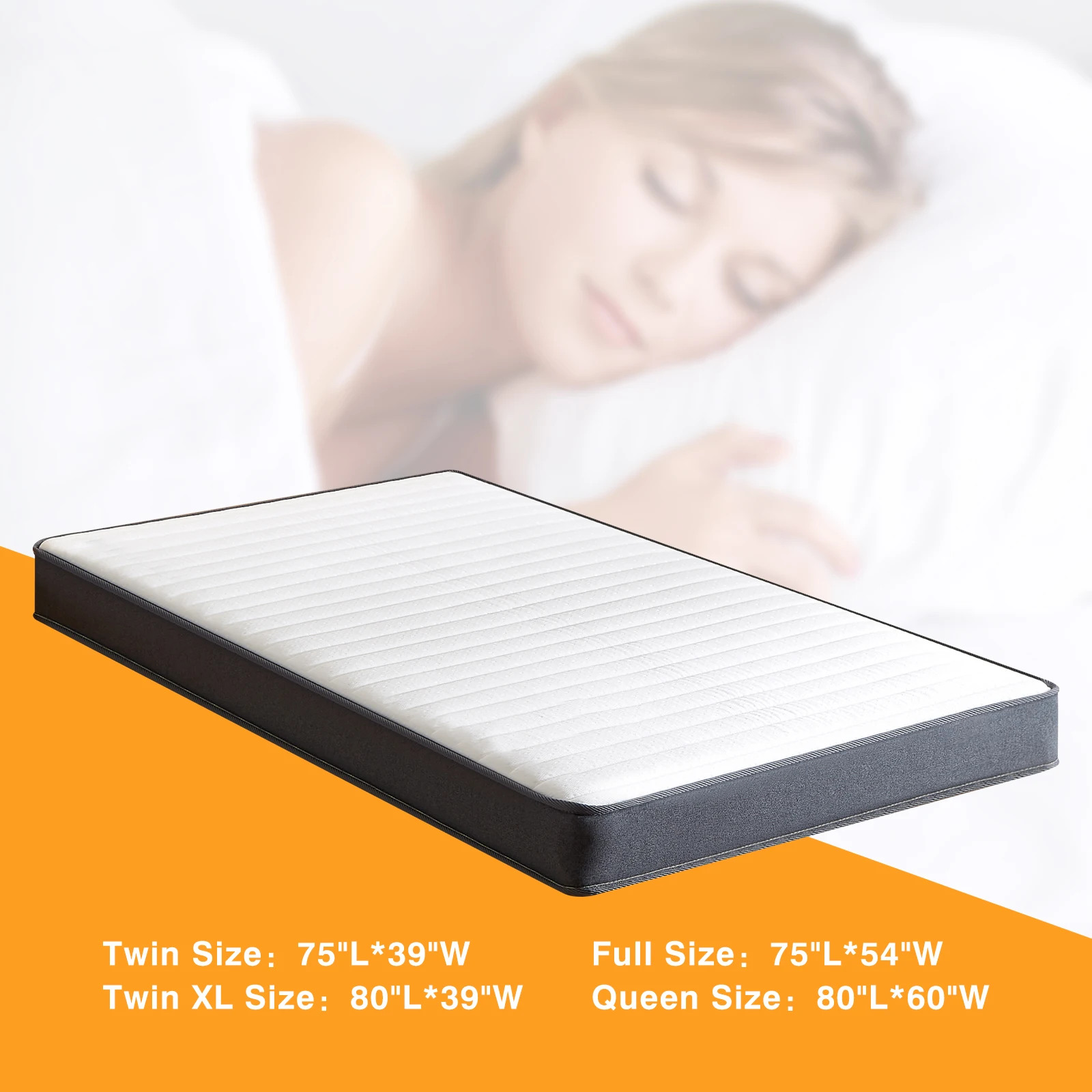 Brand VFD 5" 6" Adult Child Twin Twin XL Full Queen Memory Foam Mattress in a Box  Bedroom Hotel Sleep Fast 4