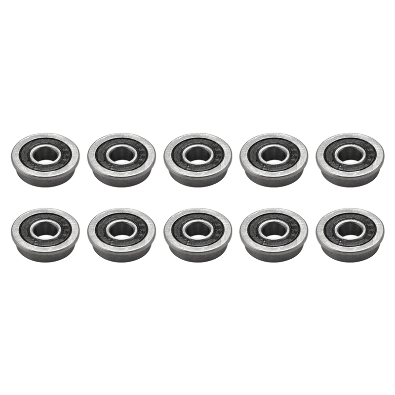 

NEW-10Pcs F695-2RS Bearing 5X13x4mm Flanged Miniature Deep Groove Ball Bearings F695RS For VORON Mobius 2/3 3D Printer