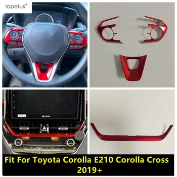 Car Navigation Panel Strip Middle Air AC Vent Outlet / Steering Wheel Cover Trim For Toyota Corolla E210 2019 - 2025 Accessories 1