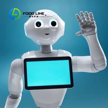 Robot umanoide intelligente ad alta tecnologia, programmabile, robot di benvenuto per negozi, ospitalità, istruzione, sanità, personalizzabile