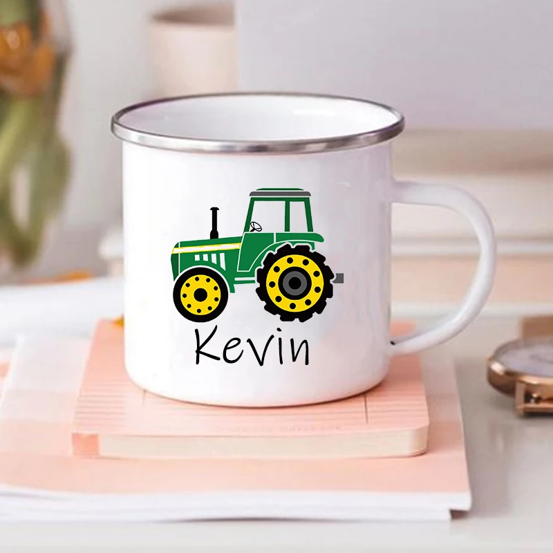 Personalized Custom Mug For Kids Hot Chocolate Car With Name Boys Kids Handle Mugs Birthday Party Favors Children's Gift