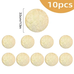 Elegant Gold Foil Disposable Placemats - Set of 13 Round Table Mats for Festive Dining and Home Décor (10PCS B)