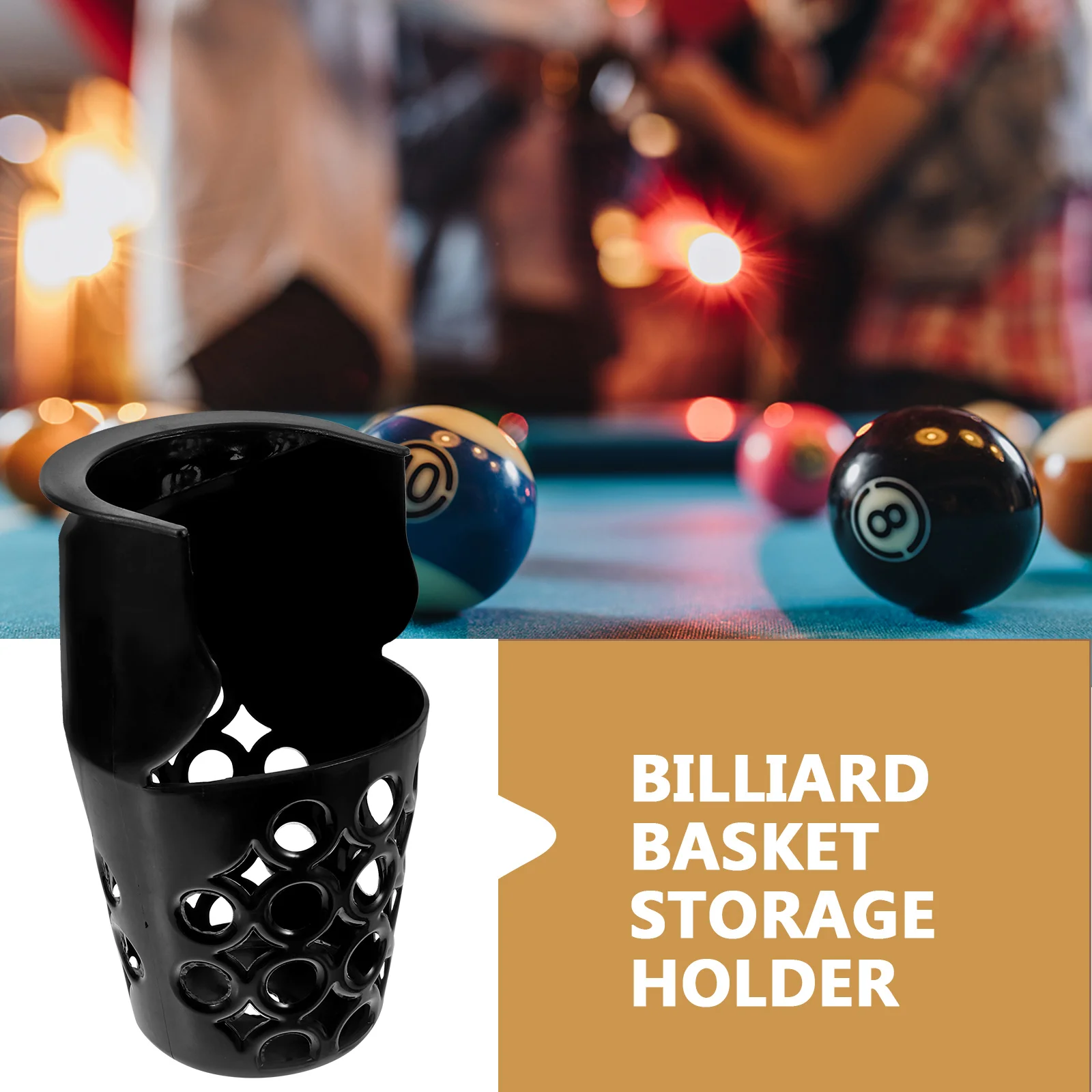 Plastic Drop Ball Basket Billiard Table Accessories Storage Holder Sports Pool Supplies Container PP Material Anti Fall Design