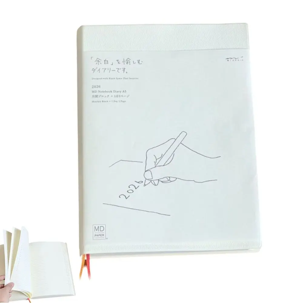 Agenda Portatile A6 2026 con Calendario, Lista delle Cose da Fare, Quaderno per Studenti, Blocco Note per Scuola e Ufficio