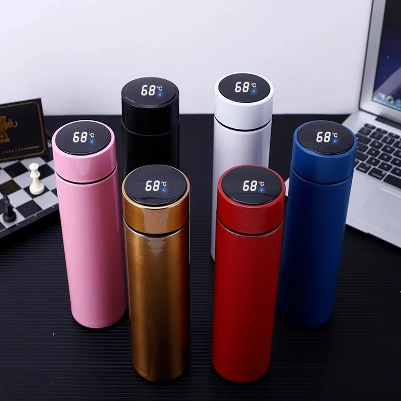 

Digital Temperature Stainless Mug Vacuum Bottle Touch Smart Water Intelligent Display Flasks Cup Thermos Steel 500ML Insulation