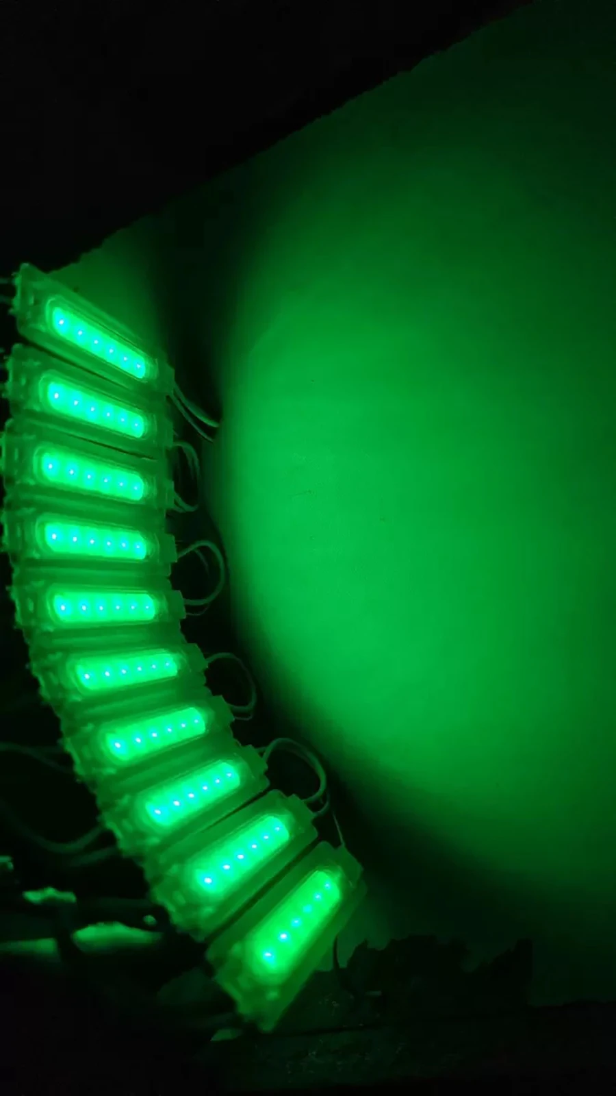 200개/로트 DC 12V LED COB 모듈 초음파 MAX2.5W 투명 매장 전면 조명 IP67 CRI 90 레드 핑크 6500k 광고 박스카용