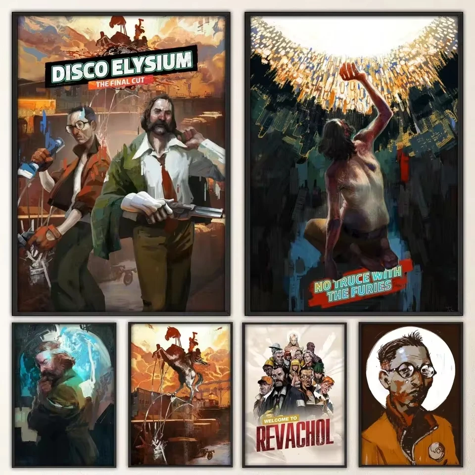 Disco Elysium Hot Video Game Poster Prints Poster Wall Painting Bedroom  Living Room Wall Bar Restaurant - AliExpress, image size:960x960