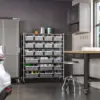 Steel Wire Shelving Storage Unit, Patented Organizer for Garage, Warehouse 4