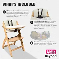 3-in-1 Convertible Wooden High Chair
