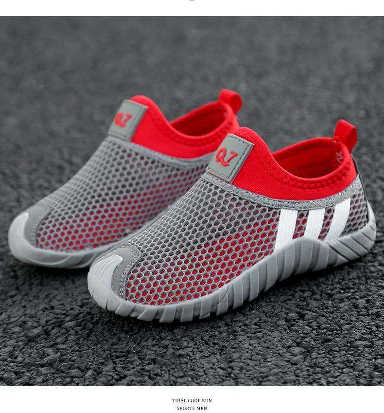 Summer Boys Soft Net Sport Shoes Fashion Light Mesh Sneakers Kids Children Casual Shoes Autumn Tenis Footwear Breathable Slip On boy sandals fashion