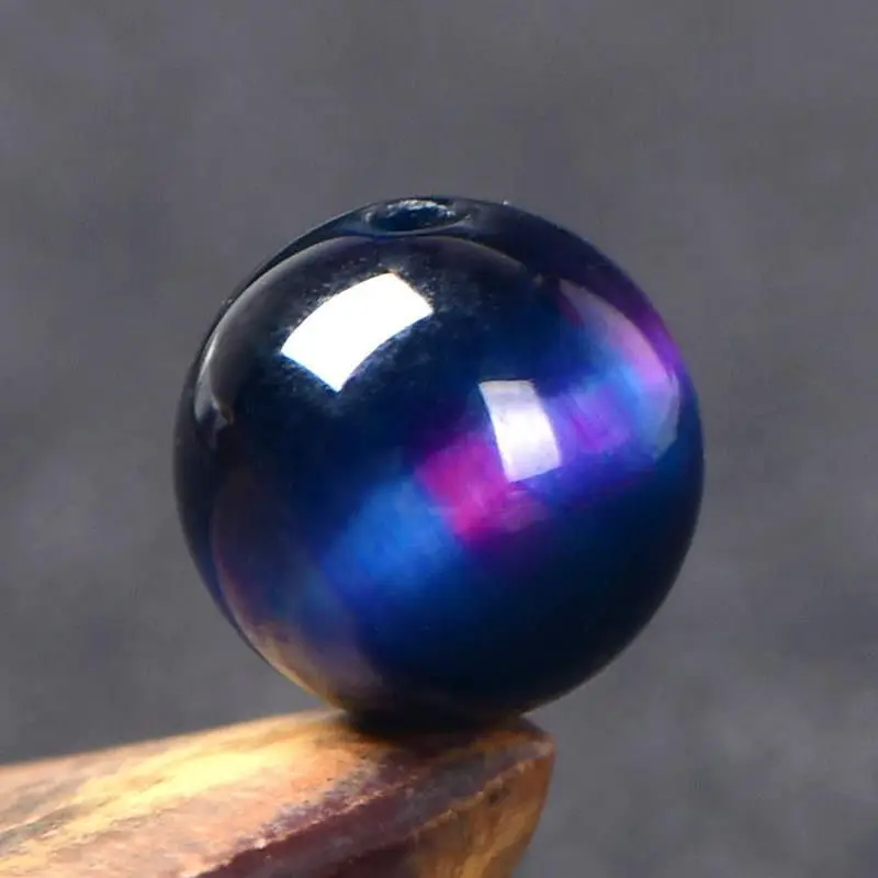 Milwau4A Natural Sakura Tiger Eye Stone Quartz Single Bead Gioielli Fai Da Te Crystal