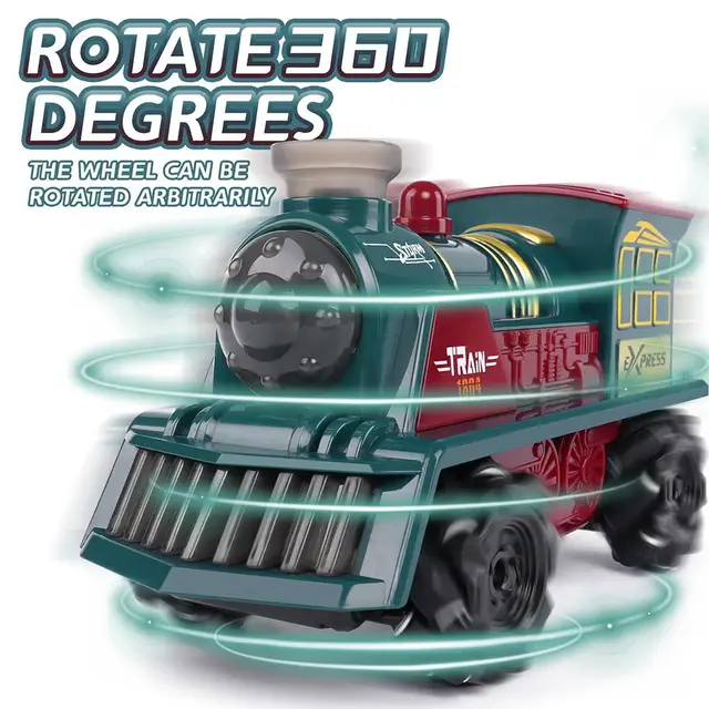 2.4G Remote Control Toy Car Remote Control Stunt Rotating Drift Car Side Driving With Spray Light Sound Effect Simulation Cars 1