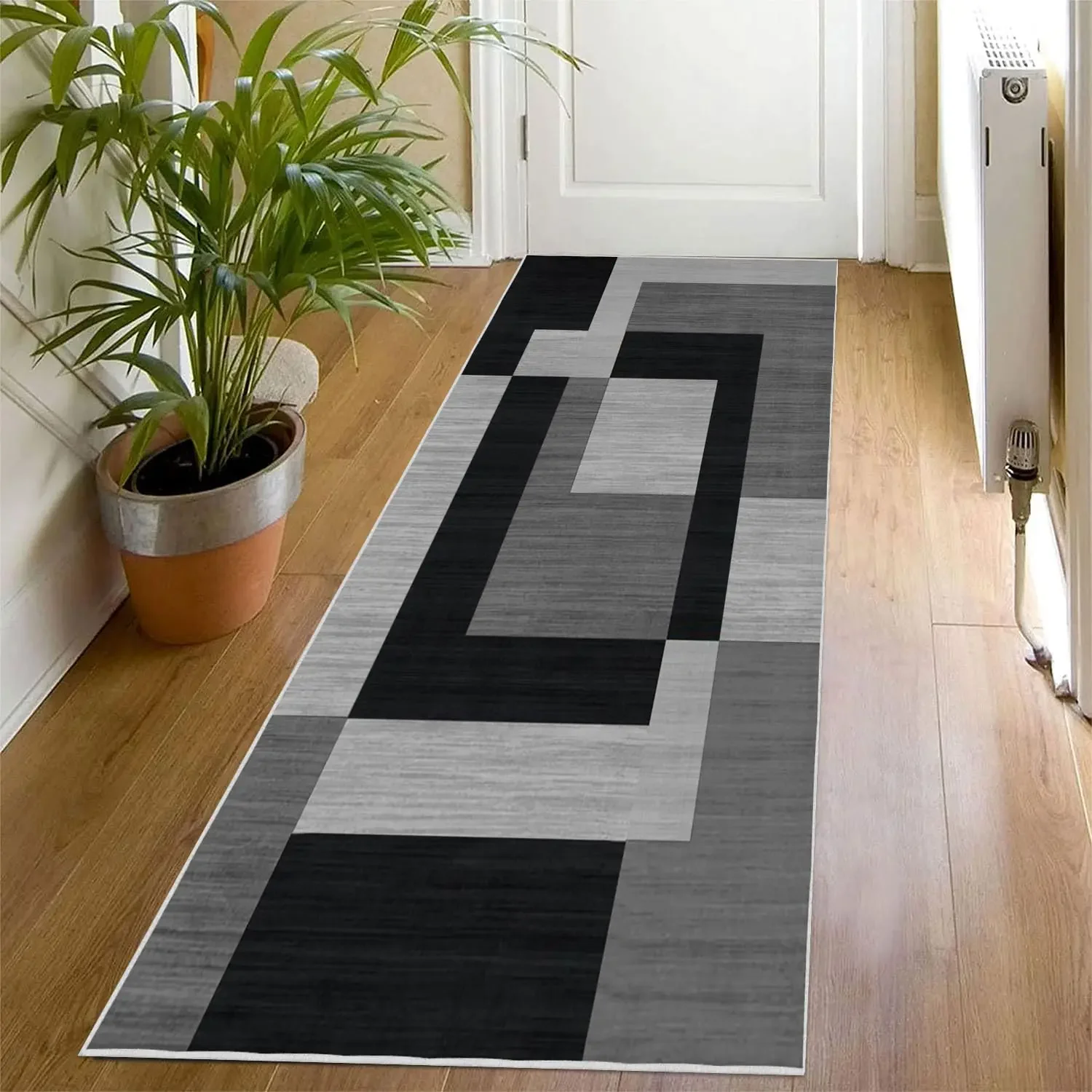 سجادة هندسية بسيطة من VIKAMA Nordic، مقاومة للانزل...