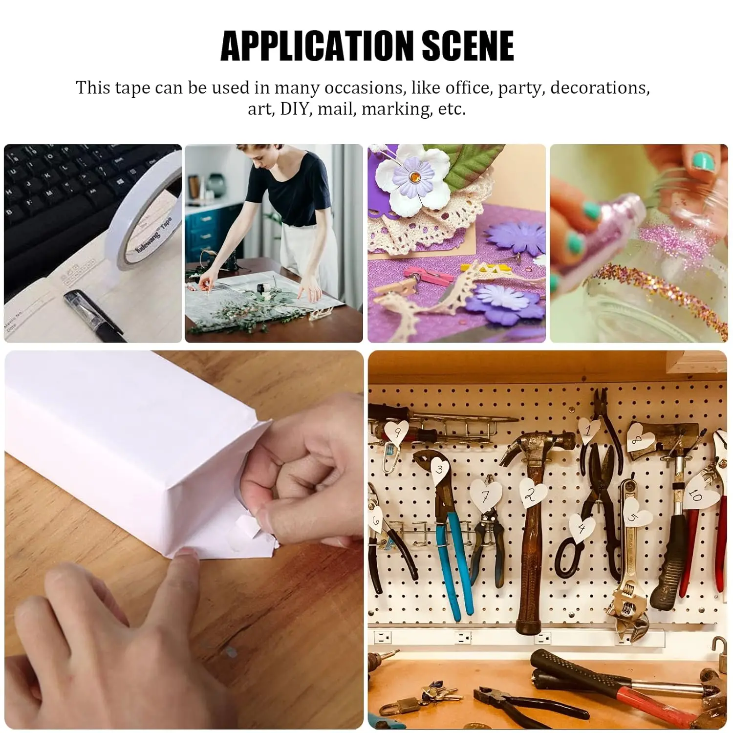 Versatile Double-Sided Tape for Creative Projects and Gift Wrapping