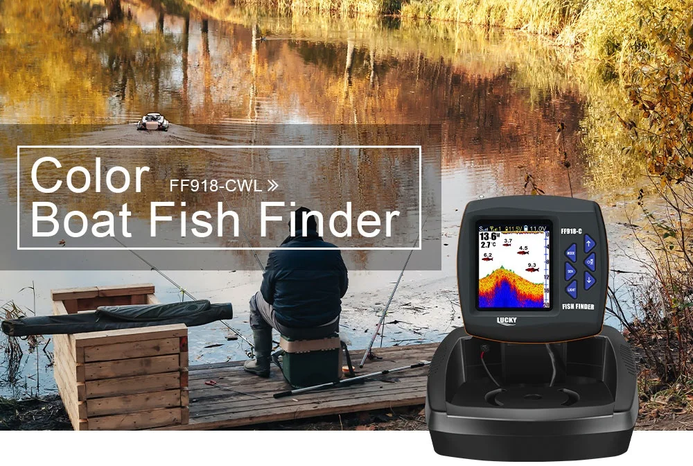 LUCKY FF918-CWL Farbiger Boot-Fischfinder für Bootangeln Köderboot-Fischfinder – Detail 1