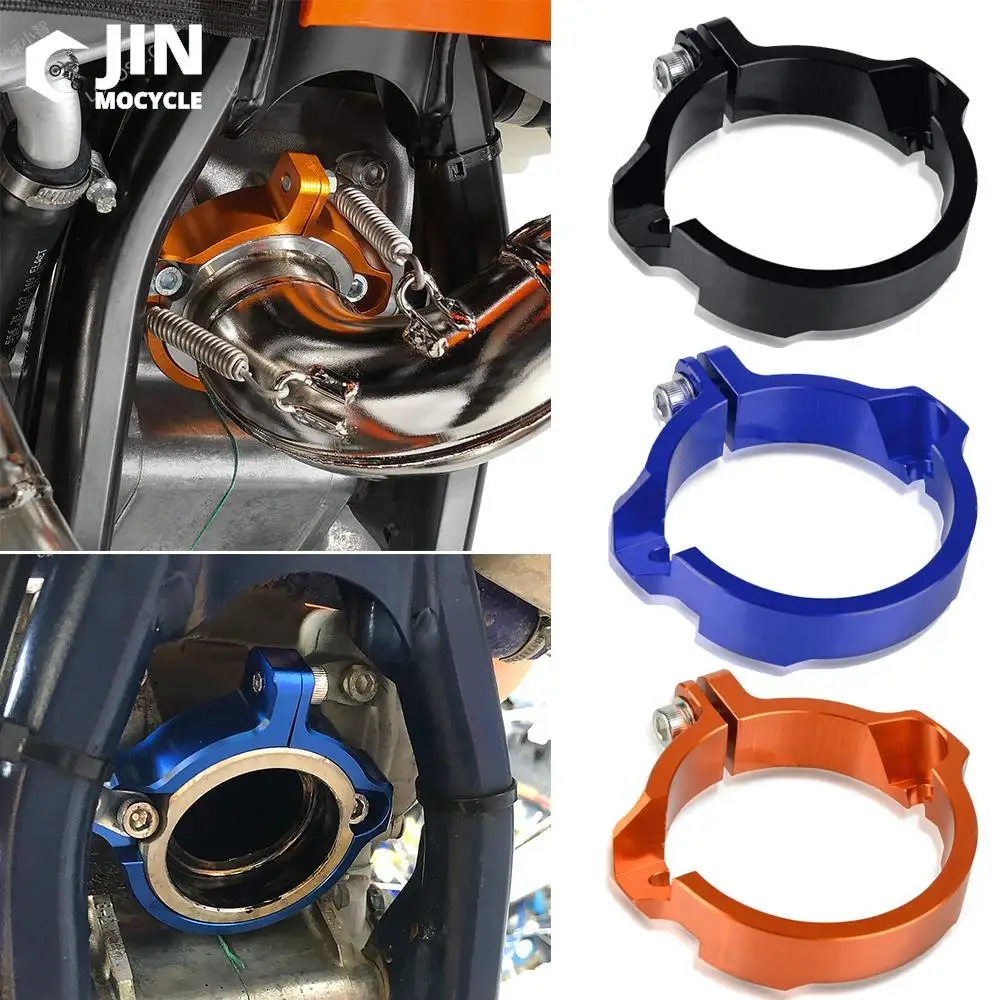 Exhaust Tip Muffler Pipe Clamp With Flanges For KTM 250 300 EXC XC SX