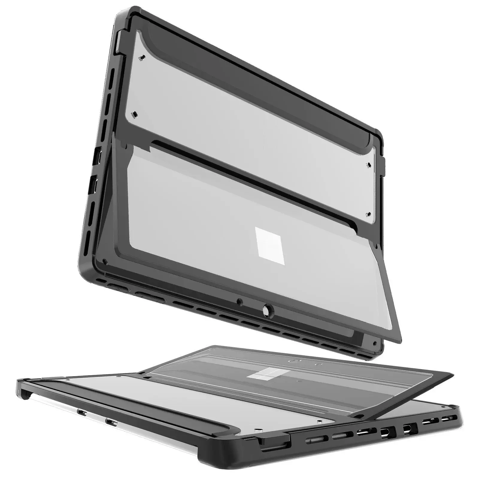 

Чехол совместимая с клавиатурой типа для Microsoft Surface Pro 9/Pro 9 5G 2022 13 ", ударопрочная прочная задняя крышка из прозрачного поликарбоната