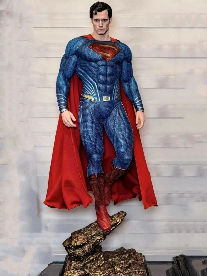 50cm Justice League Man Of Steel Superman Gk Statue Large Size Pvc
