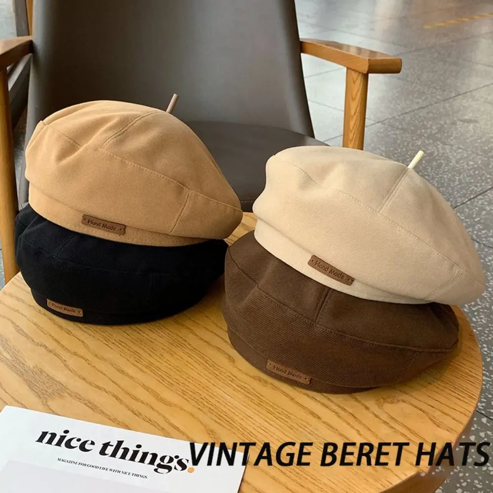 

Women Beret Hats Fashion Flat Cap Vintage British Painter Hats Woolen Cloth Octagonal Beret Caps Autumn Street Girls