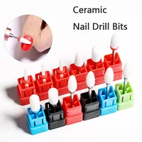Ceramics Nail Drill Bits Milling Cutter For Manicure Gel Nail Drill Nail Sanding Cap Nails Accessories And Tools 2
