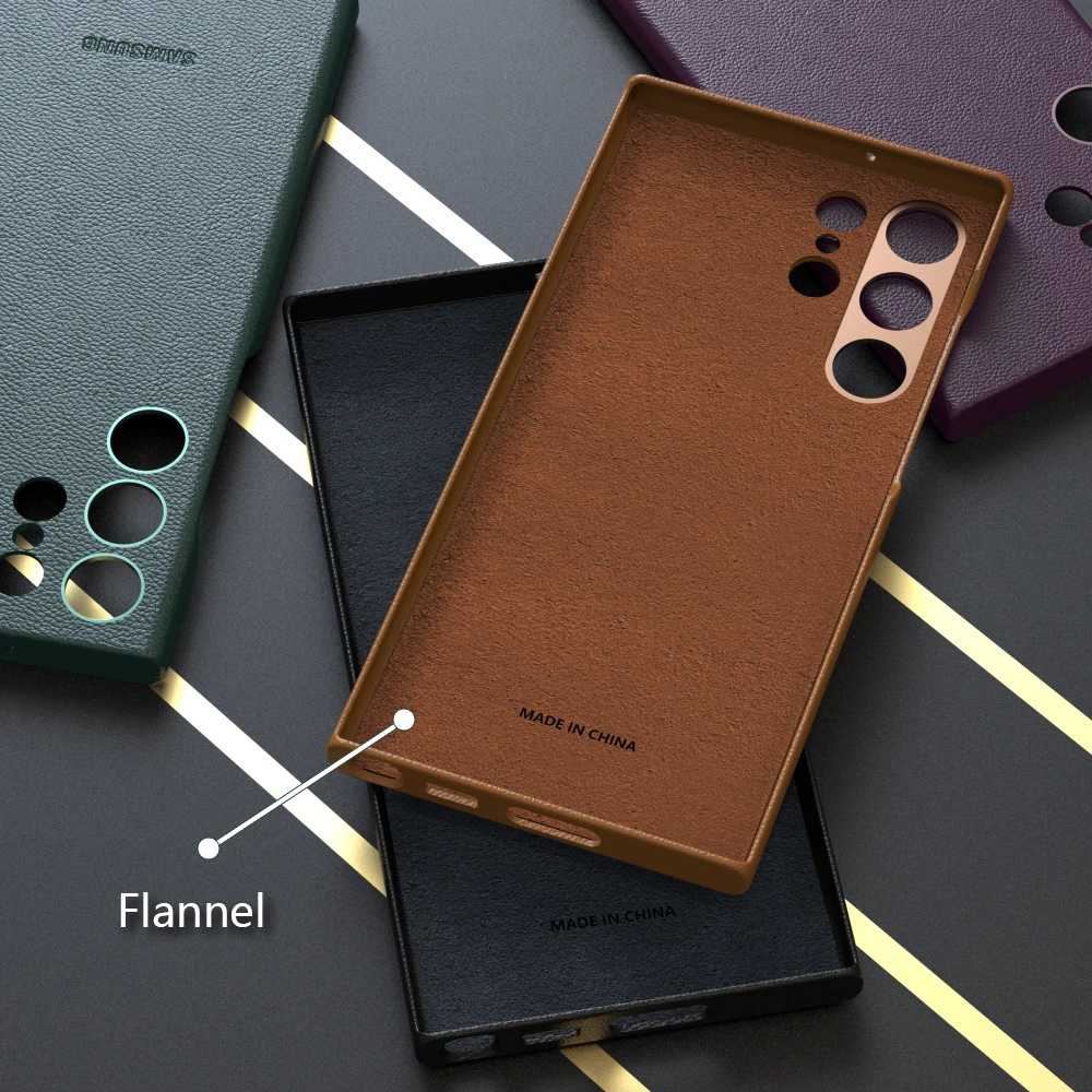 Leather Phone Case - Luxurious Solid Color Full Cover