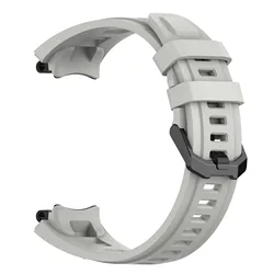 Silicone Watchband Strap for Enhanced Comfort and Style (Gray)