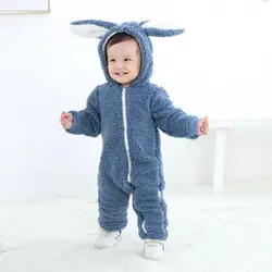 Barboteuse lapin pour bébé fille et garçon, combinaison pour nouveau né, vêtement d'hiver, salopette de noël 