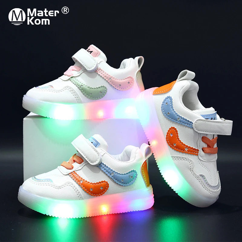 Ieder verkiezing rustig aan Size 21-30 Baby Glowing Led Shoes For Boys Luminous Sneakers For Kids Girls  Light Toddler Shoes With Light Up Sole Tennis 1-6 Y - Children Casual Shoes  - AliExpress