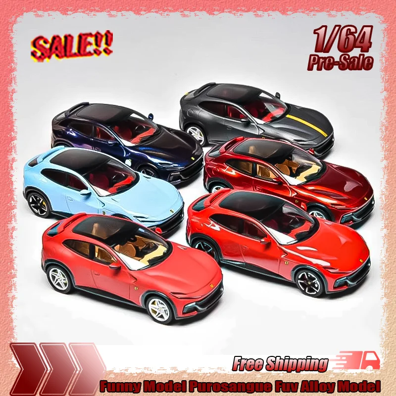 새로운 재미 있은 모델 1:64 Purosangue Fuv 시리즈 시뮬레이션 합금 소..