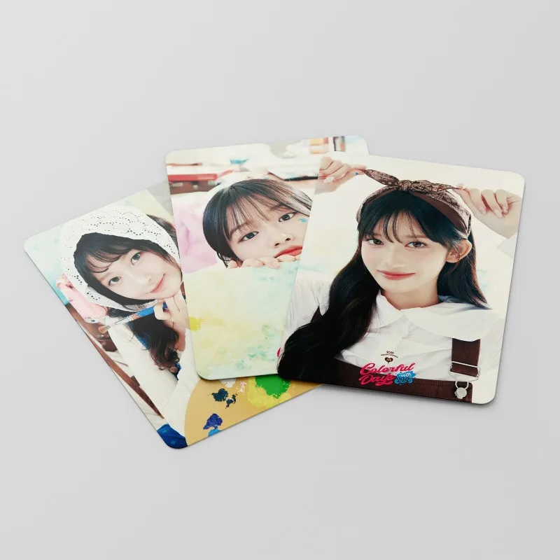 55pcs/set Kpop IVE Lomo Cards SEASONS GREETINGS Wonyoung Colorful Days High Quality Photocards