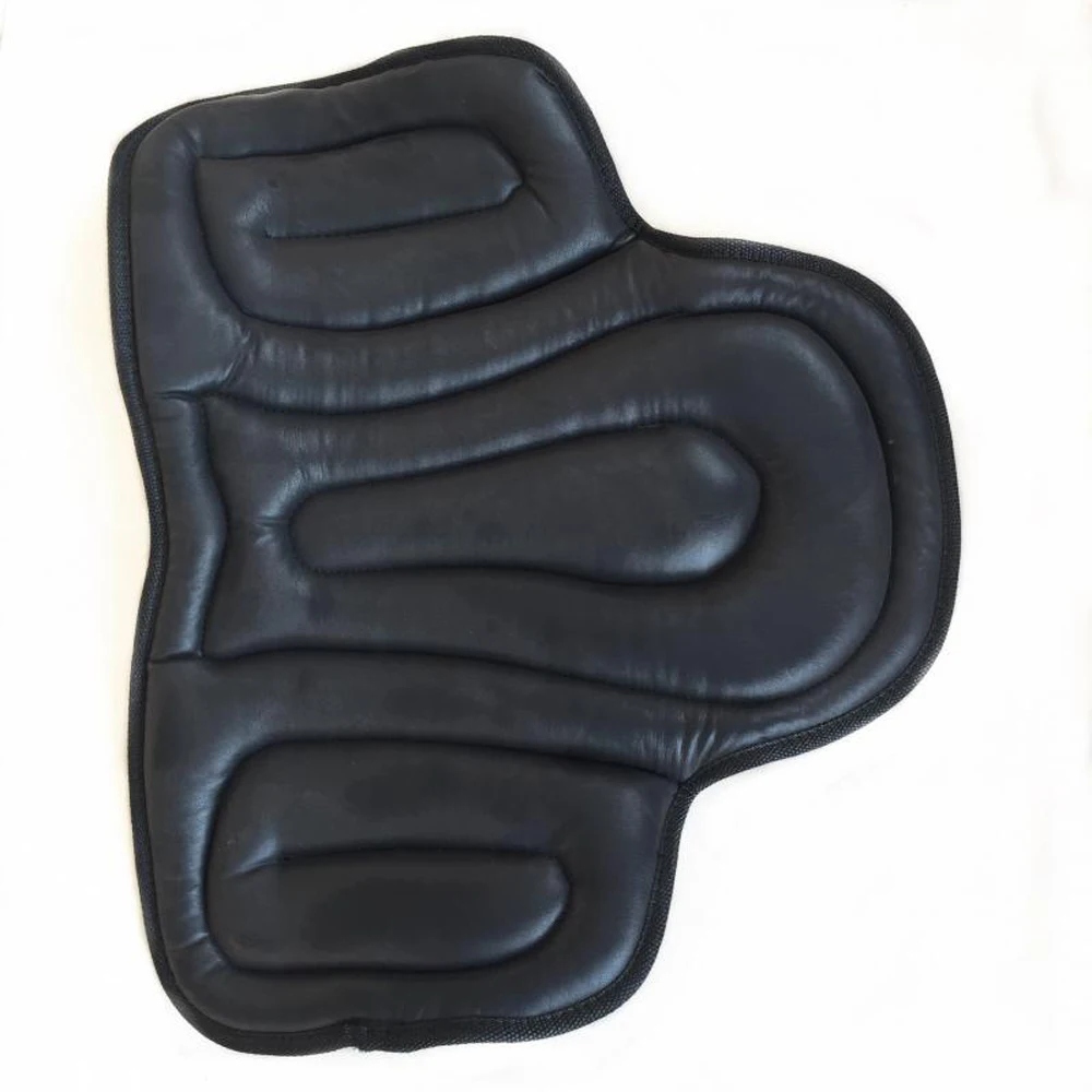 Leather Horse Riding Seat Shock Absorbing Memory Foam Saddle Cushion for Outdoor Equestrian Riding Horse Equipment Accessories
