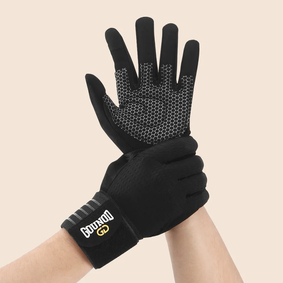 Gants Haltérophilie Stealth Sports - Support Poignet Rembourré - Paume Protégée 6mm - Homme Femme
