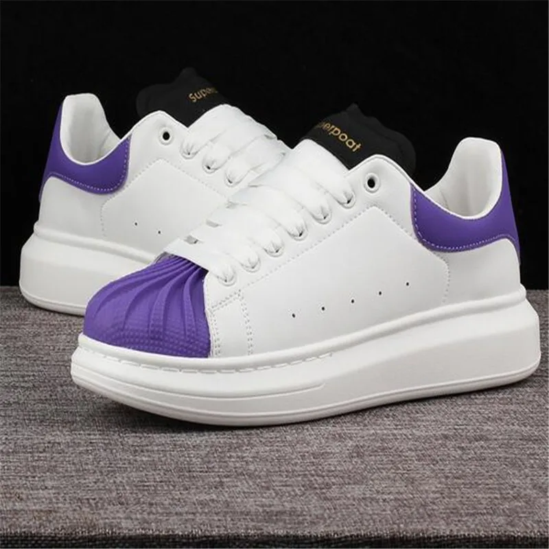 2023 New Little White Shoes Women and Men's Genuine Leather Matsuke Thick Sole Casual Board Shoes