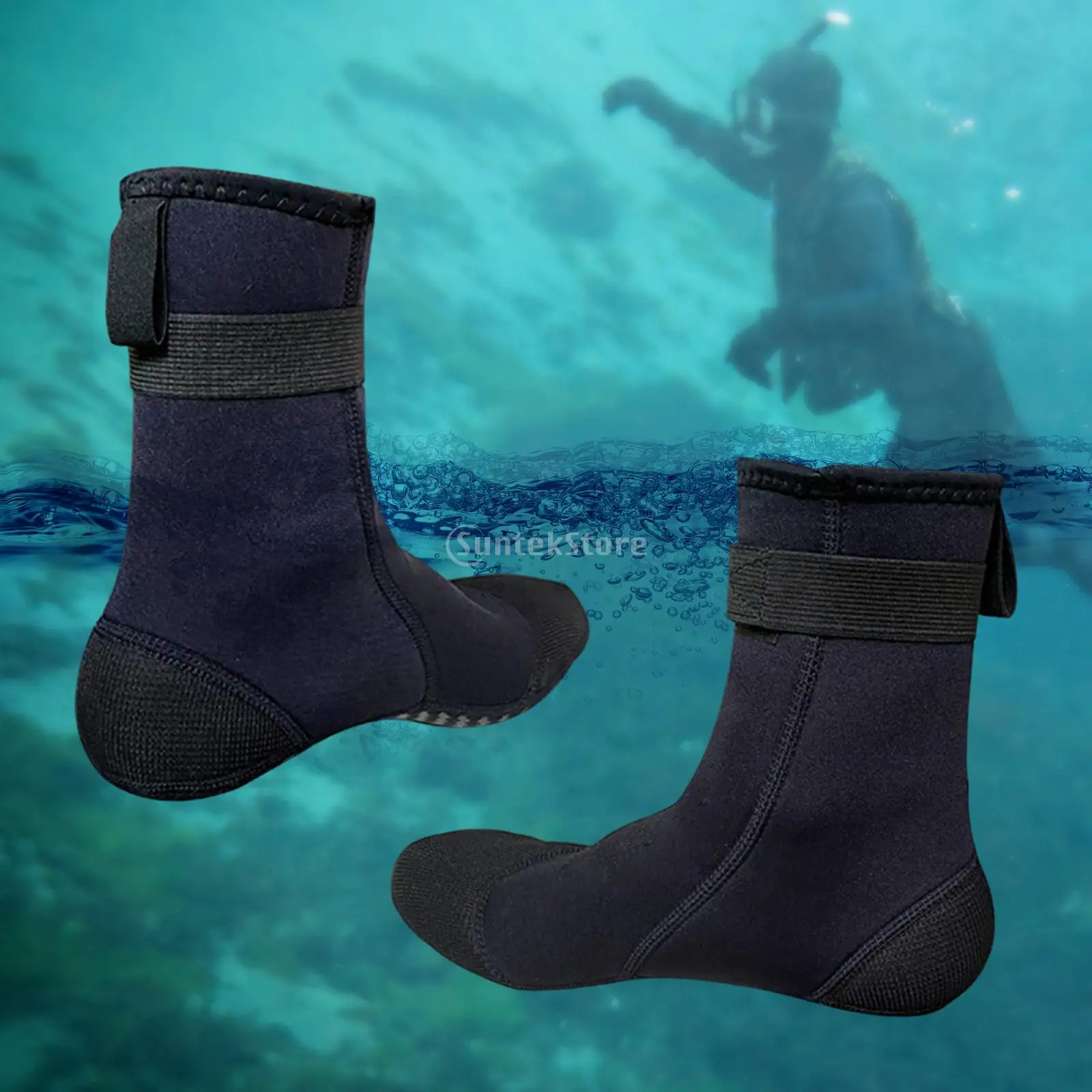 Calcetines de buceo de neopreno de 3mm, botas de agua para natación