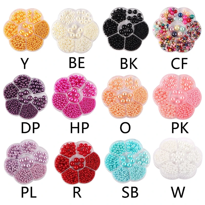 

Fake Pearls Beads Bracelets Earrings Rings Jewelry Making Supplies 1150PCS Pearl Beads for Crafts Jewelry Making