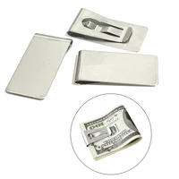 NEW Money Clip Mens Stainless Steel Silver Cash Holder Male Mini Purse Metal Bill Clamp Slim Pocket ID Credit Card Folder 2024 1