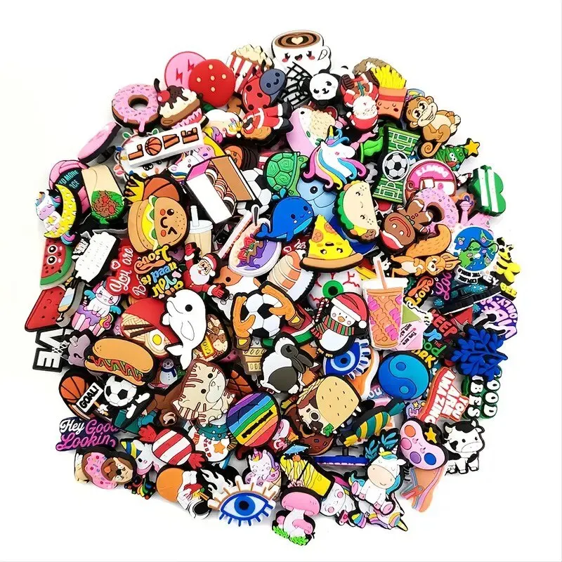 16pcs Dog Pattern Shoe Charms Para Clogs Jibts Bubble Slides