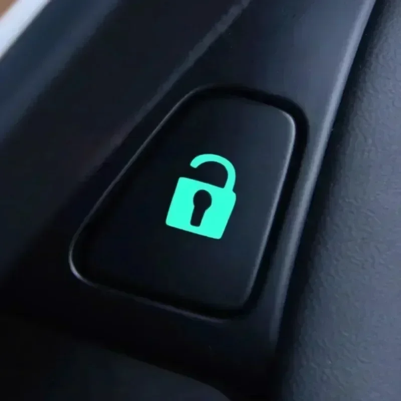 Car Window Button Luminous Sticker Lifter Switch Night Fluorescent Decals Cars Interior Stickers Auto Accessories