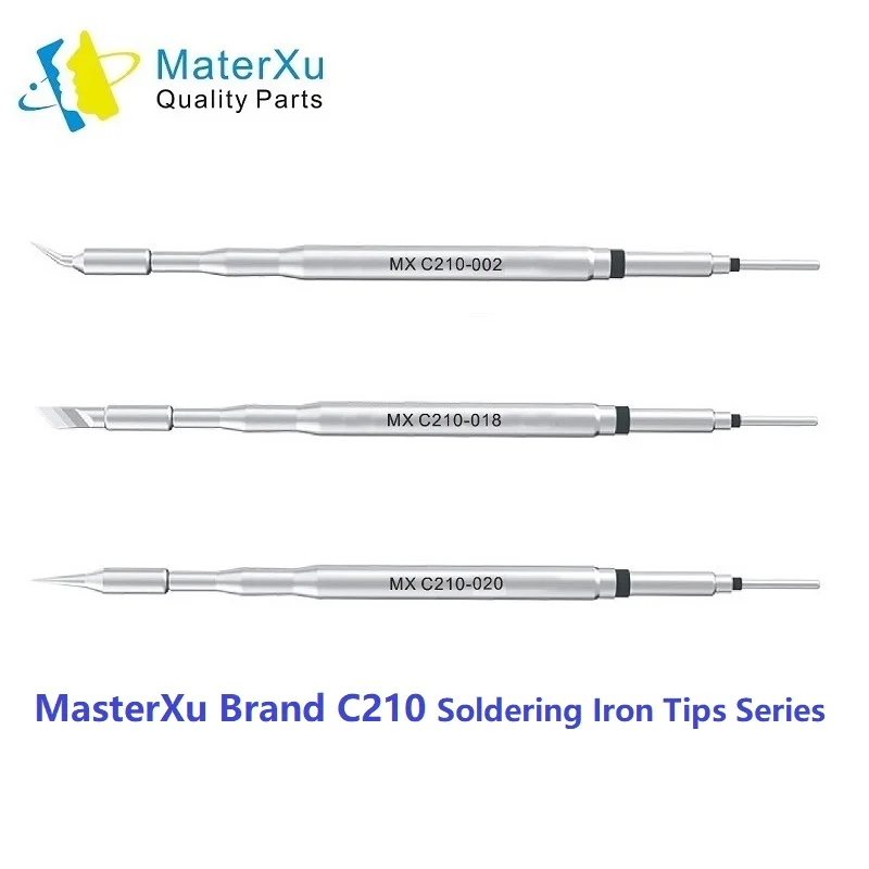 MX C210 002 020 018 Soldering Iron Tips Head Lead Free Curve Sharp Blade for JBC Original T210 SUGON T36 Welding Set Diy Kits