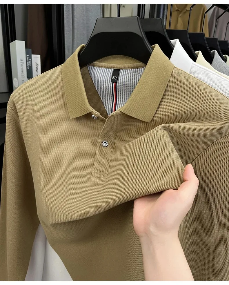 Men’s simple design cotton polo shirt for everyday wear