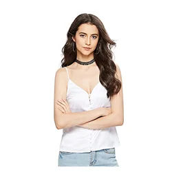 2022 novo 2022 verão superior feminino v pescoço cetim colheita superior com correias roupas branco sem mangas clube feminino colheita camiseta para
