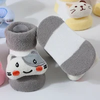 Cartoon Baby Anti Slip Floor Socks Autumn Winter Newborn Warm Thicken Fleece Socks Baby Girl Boy Infant Indoor Sock 3