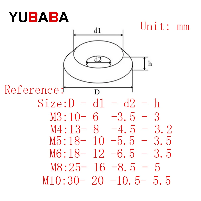 M3 M4 M5 M6 M8 M10 304 Stainless steel Head Countersunk Screw Gasket Washer Joint Ring Backup Ring For FPV RC Car Accessories stainless steel washers