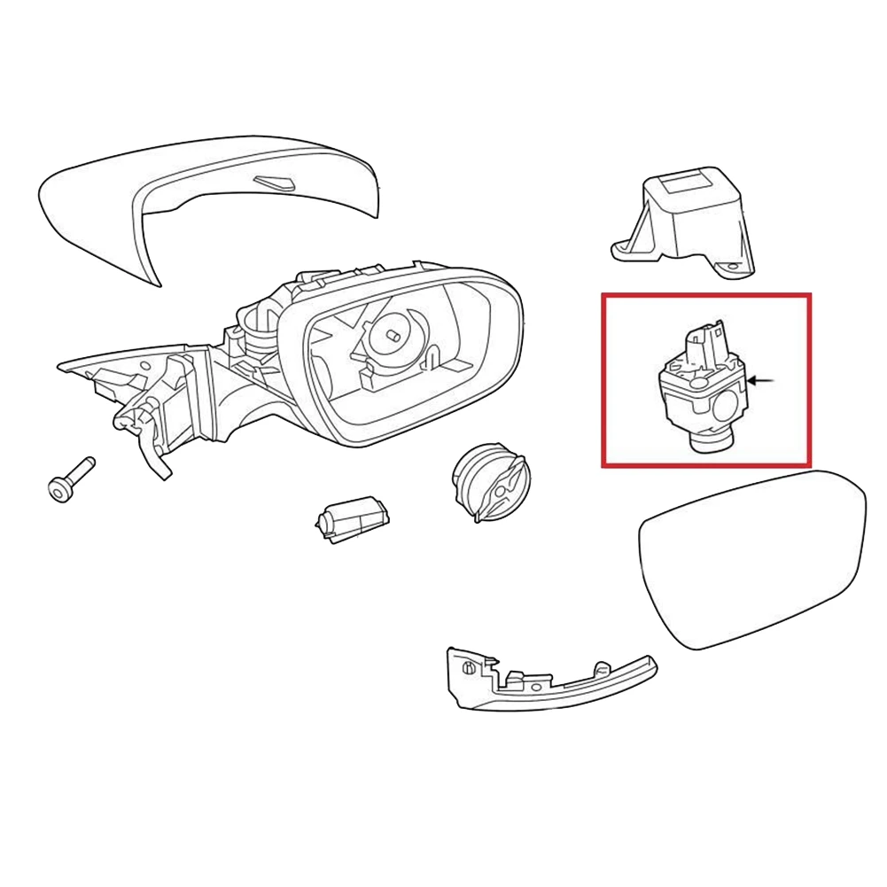 CPLA-19H422-AC Parking Reversing Surround Camera Mirror Camera for Land Range Rover Evoque L538 Discovery IV LR052029