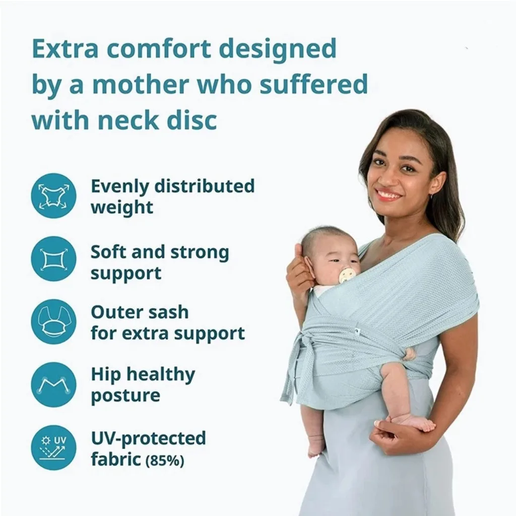 Baby Sling Baby Carrier Wrap Newborn Easy To Wear Infant Gridding Cloth Breathable Hipseat Outdoor Cross Simple Babies Carriers 2