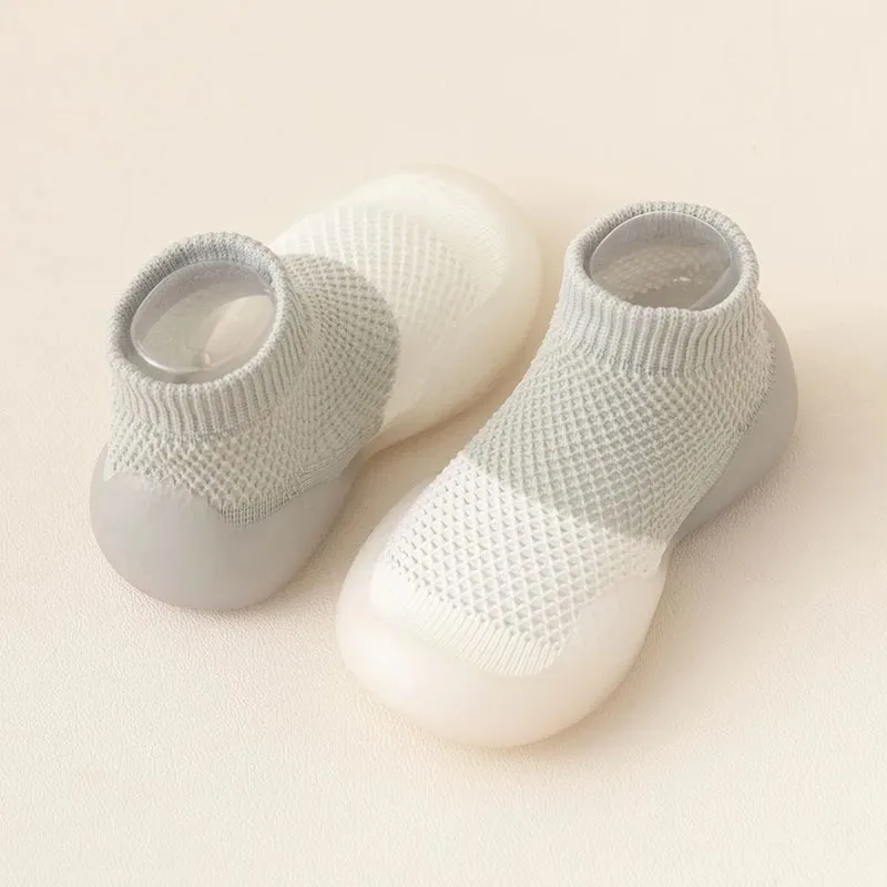 Summer New Combed Cotton Anti Slip and Breathable Children's Soft Sole Shoes Baby Walking Shoes Mesh Faced Baby Floor Socks