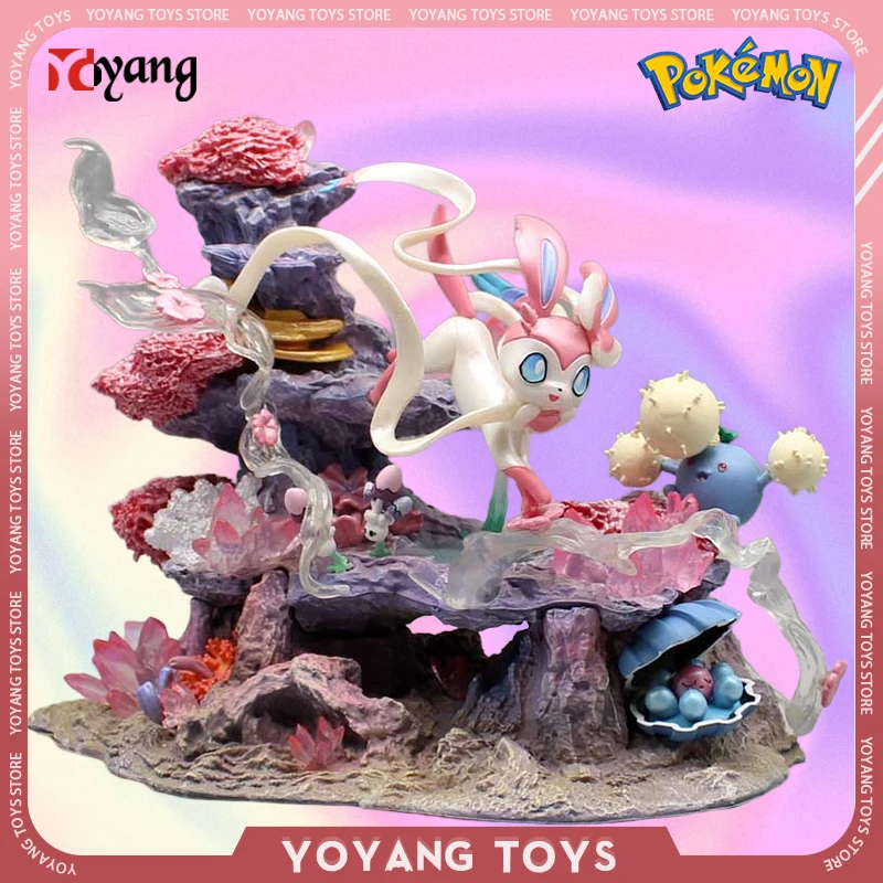 

20cm Pokemon X And Y Game Figure Sylveon Dream Anime Figurine Pokemon Collectble Decor Models Eevee Kawaii Statue Birthday Gifts