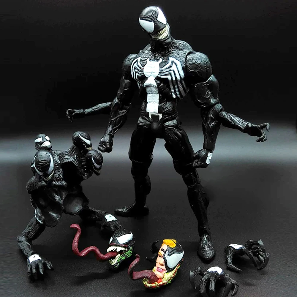 

HotToys Marvel Spider-Man Movie Multi-Head Replaceable Venom Movable Figure PVC Series Collectible Model Toys Christmas Gift