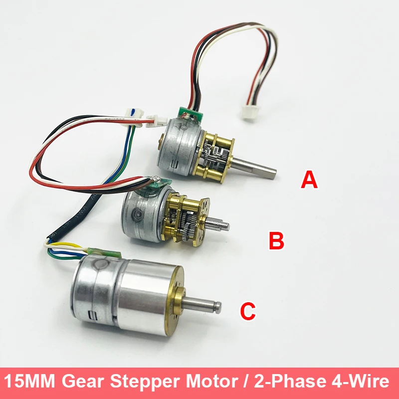 Micro 15By 15Mm Full Metal Gearbox Gear Stepper Stepper Motor 2-Phase 4-Wire/ Stepper Motor Control Driver Board Robot Fai Da Te